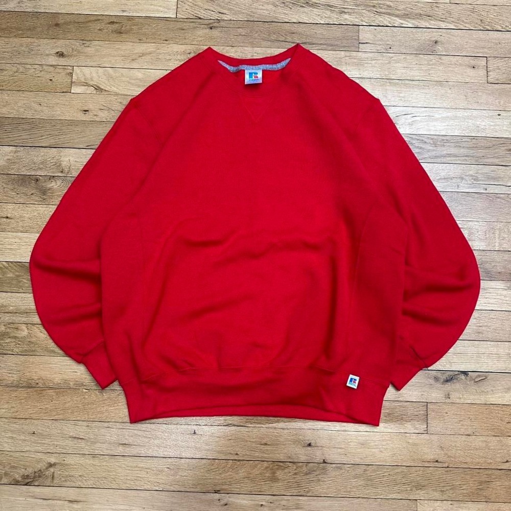 Vintage Russel Red Crewneck‎ Sweatshirt